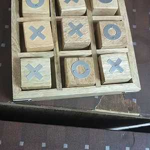 Design élégant Divertissement intérieur Tic Tac Toe Jeux Classique Famille Fun Jeu de société en bois Tic Tac Toe avec vente - Product Image 3