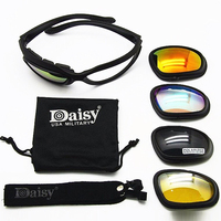 Lunettes de cyclisme tactiques intelligentes C5 avec 4 lentilles interchangeables pour le jeu