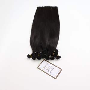 ผมต่อแบบเรมี่ยาว16นิ้วผมตรงสีดำธรรมชาติ - Product Image 3