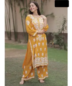 Vêtements Ethniques Indiens Coton Kurti Naira Kurti Western Kurti Collections Indien et Pakistanais Salwar Kameez Costume avec Dupatta