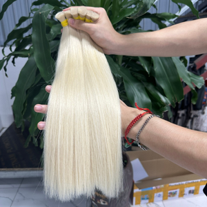 ผมมนุษย์บริสุทธิ์แบบสองชั้นทำจากกระดูกตรงปลายหนาจัดแนวหนังกำพร้ามาใหม่ - Product Image 3