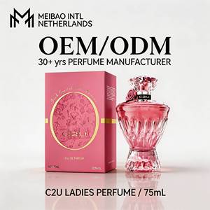 C2U น้ำหอมคริสตัลสีชมพู ผู้ผลิต OEM รับผลิตโลโก้แบรนด์ส่วนตัว ขายส่งจำนวนมาก มาตรฐาน ISO GMPC ขนาด 75 มล. น้ำหอมกลิ่นกุหลาบสำหรับผู้หญิง - Product Image 1