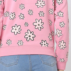 Sweatshirts d'hiver décontractés pour femmes Logo personnalisé Broderie 3D Tie Dye Lavage à l'acide cristallin Polyester/coton de haute qualité Terry - Product Image 5