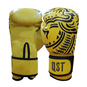 Gants de boxe en cuir prix en gros pas cher couleur personnalisée et logo évacuation de l'humidité et poinçonnage gants de combat de sparring - Product Image 1
