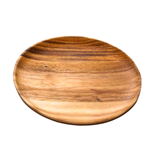 Plaque de chargement en bois de haute qualité forme arrondie à la taille moderne plats à gâteaux assiette à vaisselle finition naturelle - Product Image 5