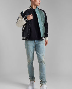 Más vendidos, la última chaqueta cómoda de béisbol personalizada para adultos y jóvenes, chaqueta universitaria transpirable de lana polar cómoda colorida - Product Image 4