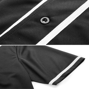 เสื้อเบสบอลเปล่าแบบสั่งทำโลโก้ OEM ขายส่ง เสื้อเชิ้ตตาข่ายระบายอากาศติดกระดุมสำหรับผู้ชาย ชุดยูนิฟอร์มกีฬาทีม ผู้ผลิต - Product Image 4