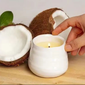 COCONUT <b>WAX</b> <b>CANDLE</b> VIETNAM / HIGH-QUALITY COCONUT & <b>WAX</b> <b>CANDLES</b> / MADE in VIETNAM WITH LONG-LASTING FRAGRANCE - Product Image 1