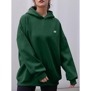 Sudadera con Capucha Extra Grande de Algodón Grueso para Mujer, Sudadera de Marca Privada para Marcas de Ropa Urbana, Venta al por Mayor OEM - Product Image 4