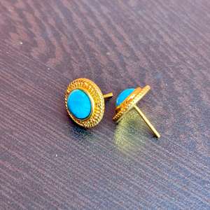 Boucles d'oreilles Turquoise naturelle Bijoux en pierres précieuses faits à la main pour femmes Bijoux artisanaux indiens Boucles d'oreilles Turquoise personnalisées - Product Image 6