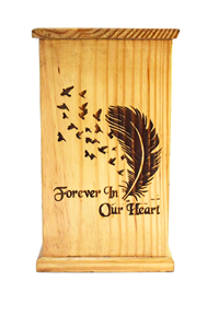 Handcrafted Wooden Urn Box Timeless Customized Design <b>Memorial</b> <b>Keepsake</b> Box Decorative Cremation Urn for Ashes - Product Image 2
