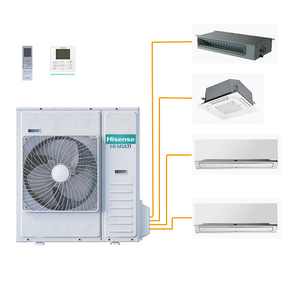 Ductless mini chia Cassette đa khu DC động cơ đa chia sưởi ấm và hệ thống làm mát - Product Image 2