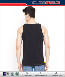 Precio barato logotipo personalizado Muscle Fit Plain Men Tank Tops sin mangas entrenamiento 100% algodón Tank Top para hombres - Product Image 6