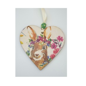 Adornos de madera con forma de corazón de diseño real, decoración colgante de Navidad, boda, regalo del Día de San Valentín - Product Image 1