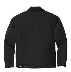 New Men's Casual Jacket For Autumn Vintage Style Thickened Stand Collar New Washed Denim Top Canvas <b>Fabric</b> - Product Image 2