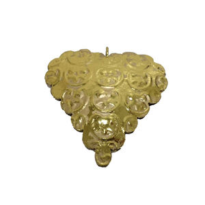 Vente en gros en vrac Décoration de Noël en fer métallique Coeur mural suspendu Ornement mural fini en cuivre pour la décoration de la maison - Product Image 3