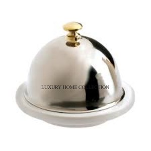 Beurrier luxueux en acier inoxydable avec couvercle, idéal pour la décoration de cuisine haut de gamme et les expériences culinaires raffinées. - Product Image 5