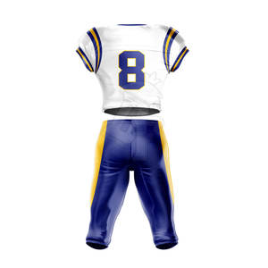 Uniforme de fútbol por sublimación americano fabricado en Pakistán para hombres materiales transpirables y ligeros a la venta - Product Image 2