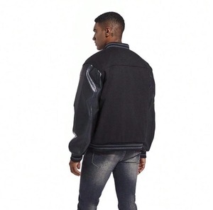 Parche bordado de chenilla personalizado de gran tamaño Letterman chaquetas universitarias de béisbol para hombre colecciones de invierno de longitud larga - Product Image 4