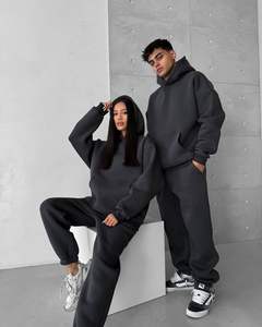 Sweat à capuche d'été tricoté en coton pour hommes Jogger Survêtement Ensemble Deux Pièces Street Fashion Solid Anime Print Letter Design Front Logo - Product Image 4