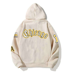 Meilleures ventes Sweat à capuche en chenille sur mesure Qualité professionnelle XS Fleece Own Design Vente de sweats à capuche en chenille brodés - Product Image 4