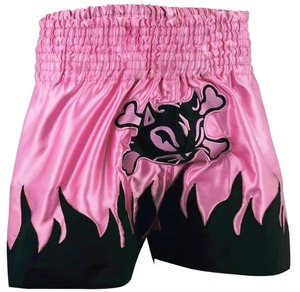 กางเกงขาสั้นผ้าซาตินสำหรับผู้ชายกางเกงมวยไทยขาสั้นออกแบบได้ตามต้องการ - Product Image 5