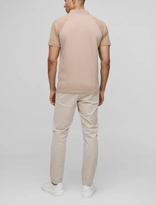 OEM de alta calidad logotipo personalizado 100% algodón polos transpirable hombres botón Up Premium Polo camiseta con mangas de contraste - Product Image 3