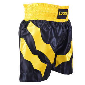 Pantalones cortos de boxeo Muay Thai MMA de alta calidad para hombre, bañadores de lucha de artes marciales transpirables para Fitness, pantalones cortos de entrenamiento Negros Bajos - Product Image 5