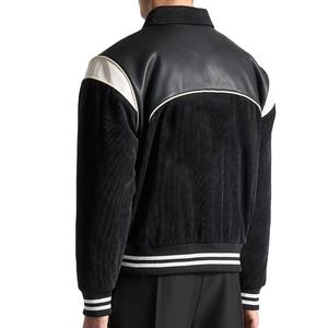 Chaqueta Bomber Vintage de Lona con Cuello Alto y Bordado de Logotipo Personalizado al por Mayor, Estilo Deportivo Holgado para Hombre 2026 - Product Image 5