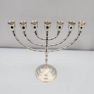 เชิงเทียนเสาอลูมิเนียมสีดำทำด้วยมือสุดหรูขาตั้งโลหะหล่อเหมาะสำหรับตกแต่งงานแต่งงาน - Product Image 6