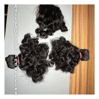 Paquetes de cabello Remy indio 100% cabello humano virgen sin procesar ondulado hinchable suministro al por mayor de extensiones de fábrica