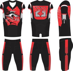 Uniformes de Fútbol Americano Personalizados de Alta Calidad, Corte Ajustado, Colores y Logotipos Personalizados, Tela Transpirable, Impresión por Sublimación - Product Image 6