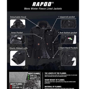 Sudadera con Capucha Negra para Hombre 2025/2026, 100% Algodón, Felpa, Invierno, Lisa, Teñida, Transpirable, Secado Rápido, con Bolsillo, Corte Regular, para Uso Diario - Product Image 5