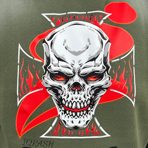 เสื้อสเวตเตอร์มีฮู้ดแบบสวมหัวมีฮู้ดสไตล์สตรีทบริการพิมพ์ลายออกแบบได้ตามต้องการ - Product Image 4