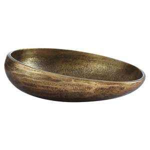 Tazón Decorativo de Aluminio para Servir Frutos Secos, Galletas y Aperitivos, Apto para Lavavajillas, Tazón de Metal de Buena Calidad para Decoración de Bodas - Product Image 1