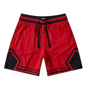 กางเกงขาสั้นผ้าโพลีเอสเตอร์สำหรับผู้ชายกางเกงขาสั้นติดเพชรสีขาวและดำ100% รัดเอวยางยืดและเทปถักลายทางแห้งสบาย - Product Image 6