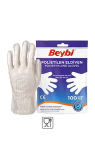 Gants jetables en PET (polyéthylène) de haute qualité boîte de 100 pour usage médical et alimentaire gants de ménage durables - Product Image 5