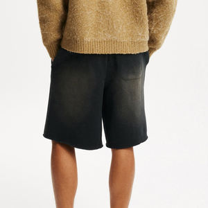 2025 nouveau arrivé de haute qualité léger Sunfade lavé Shorts pour hommes Streetwear brut bas genou longueur Shorts pour hommes - Product Image 4