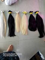Cheveux brésiliens 613 humains, couleur blond vierge, qualité supérieure, en vrac, cheveux humains russes