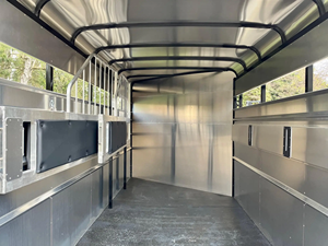 รถพ่วงม้าคุณภาพสูงขายดีที่สุด ขนาด 17 ฟุต รับน้ำหนักได้ 6440 ปอนด์ X 6"6" X 7" - Product Image 4