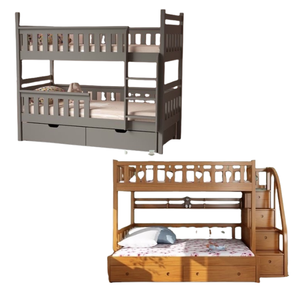 Lit superposé en bois au design de luxe de haute qualité pour chambre à coucher Mobilier pour enfants Lit pour enfants Super confortable Direct Factory - Product Image 2