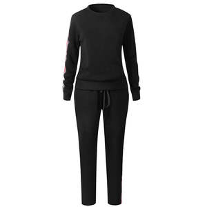 OEM Pull à capuche imprimé en polaire Pantalon évasé Ensembles de survêtement unisexe Pantalon de jogging 2 pièces Survêtements à capuche pour hommes - Product Image 6