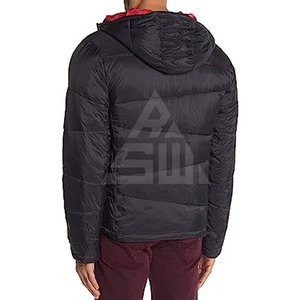 Vestes matelassées décontractées d'hiver pour hommes de bonne qualité, col montant, logo sur le devant, légères et respirantes - Product Image 6