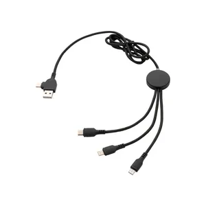 สายเคเบิลแบ็คไลท์แบบกำหนดเอง 6 in 1 สำหรับอุปกรณ์ USB สำหรับโปรโมชั่น - Product Image 1