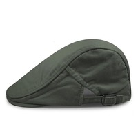 Venta al por mayor de invierno de estilo Vintage Plaid Hombres Boina Sombrero Unisex Cortavientos Cálido Newsboy Ivy Cap