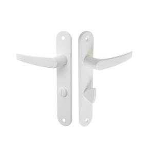 <b>Door</b> Handle METRO with <b>spring</b> 72 WC - White - Product Image 4