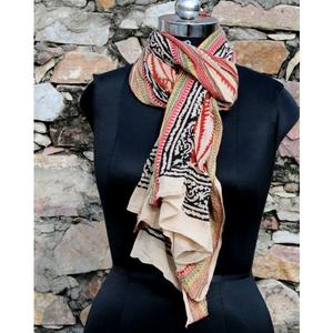 Women's Summer Beach Wrap Hand Block Printed 100% Cotton <b>Sarong</b> Breathable and Soft Shawl/Scarf Perfect Gift for Her - Product Image 2