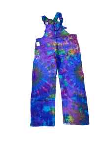 Combinaison moulante imprimée tie-dye pour femmes été bohème sans manches col en v mode décontracté élégant avec fermeture à la taille élastique - Product Image 2