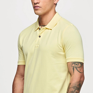 Polos para hombres con estilo último diseño 2022 Color azul Polo Camisetas hechas en fábrica precio barato hombres Polo camiseta - Product Image 5