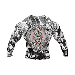 Professional BJJ Rashguard Short Sleeve <b>Compression</b> <b>Shirt</b> Brazilian Jiu Jitsu MMA Grappling Training Wear Chess Belt Design - Product Image 3